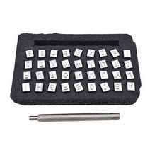 가죽공예 스탬프 각인 도장 몰드 알파벳 가죽 스탬핑 인쇄 펀치 도구 26 개 영어 문자 금속 스탬프 세트 공, 02 6.5mm