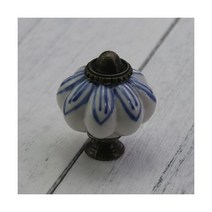 도자기 손잡이 엔틱 가죽 황동 특이한 x 빈티지 호박 스타일 세라믹 및 찬장 문 서랍 주방 당김 방을 위한 수공예, J