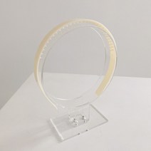 아이보리 플라스틱 헤어밴드 머리띠 부자재 헤어악세사리 만들기, 상세페이지 참조, 상세페이지 참조