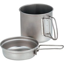 스노우피크 코펠 티타늄 트렉 SCS SCS-008T 일본직구, 포트 : 1400ml 뚜껑 : 500ml