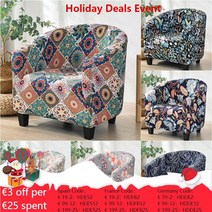 홈 쇼파커버 보헤미안 스판덱스 소파 커버 릴렉스 스트레치 싱글 인승 클럽 소파 슬리퍼 커버 거실 용 탄성 안락 의자 보호대 커버, 15. A14 Sofa Cover