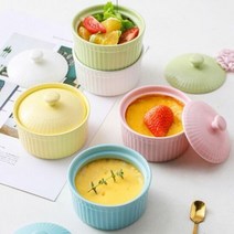 파스텔 디저트그릇 오븐 전자렌지 세라믹 미니 용기, 선택:블루, 단품