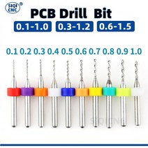 카바이드 마이크로 드릴 비트 미니 CNC 드릴링 세트 인쇄 회로 기판 비트 보드용 PCB, 10pcs 0.6