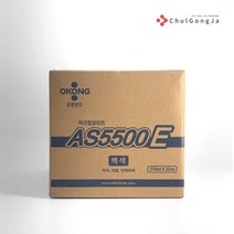 철공자 오공 수성 아크릴 실리콘 백색 AS5500E 25개입 박스 도배 콘크리트 지물 벽지 크랙, 2박스 + 작업장갑