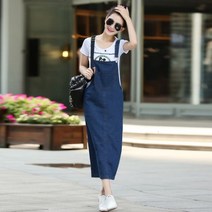 데님 청 원피스 연예인 제주도 레이어드 나들이 홈파티 취업 데이트