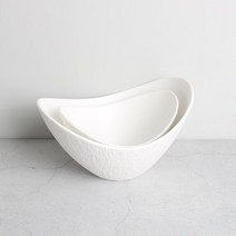 SOYU 소유 고급 도자기 샐러드볼 2size 화이트, 1호