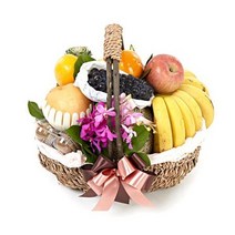 과일바구니(대) 과일바구니 출산 병문안 선물용 전국과일배송, 케이크(소)