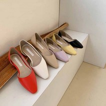 제일컴퍼니 여성플랫슈즈 여성단화 사이드오픈슈즈 68814