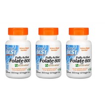 닥터스베스트 활성 엽산 800mcg 60캡슐 X 3팩