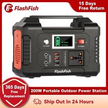 무소음발전기 소형 캠핑 200v 240v 200w 휴대용 태양광 발전소 태양열 충전기, 에게