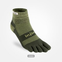 인진지 트레일 크로스컨트리 두꺼운 양말 통기성 우수한 신속건조 등산 발목양말, 밀림녹색