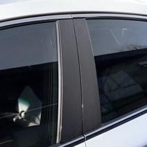(오토클럽) 제네시스 G70 카본 B필러 데칼 스티커 튜닝 용품 커버 악세사리, 유광블루카본