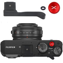 Fuji Fujifilm X-E4 XE4 용 금속 엄지 손가락 그립 엄지 손가락 그립 핸드 그립   셔터 릴리스 버튼, 02 XE4-Black