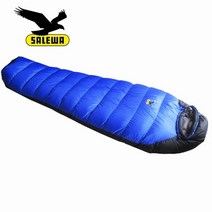 SALEWA침낭오리털 침낭등산 아웃도어 미라 캠프 SALEWASleepingbag, .개, 블루콤비 2200g