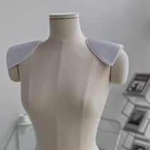 보드레 어깨라인 어깨패드 어깨뽕 수선 4mm 6mm 8mm 10mm 동대문 의류부자재, 백색, 1개