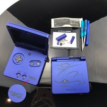게임기 액세서리 스킨 케이스 새로운 도착 GBA SP 게임 보이 어드밴스 SP 액세서리 + 오픈 도구 전체 하우징 쉘 케이스 커버 교체, Blue Kyogre