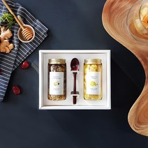 엔게티 선물세트 ( 배도라지대추생강청 x 레몬생강청 ) 수제청 수제 과일청, 1set, 300ml