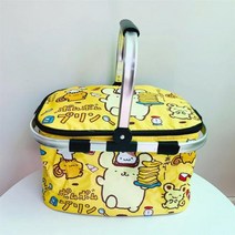 일본 만화 피크닉 바구니 아이스 팩 시원한 펭귄 야외 따뜻한 차가운 손 보관 가방 단열, Pudding