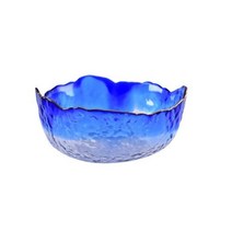 일본 우동 그릇 덮밥 라면 세트 도자기 유리 샐러드 Glod 림 투명 과일 수프 디저트 스낵 식품 혼합 대형 주방 식탁31, Blue1+M