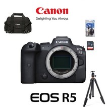 캐논 풀프레임 EOS R5 BODY+메모리+정품가방+크리닝킷+보호필름+볼헤드삼각대, 128G패키지