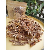 강아지 간식 동결건조 수제 한우껌 치킨산적 100g 강아지닭가슴살 강아지훈련 시저강아지
