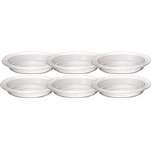 하리오 BUONO Kitchen HPZ-40-BK Heat-resistant Glass Pie 접시 13.5 floz 400 ml Set of 6 Clear, Pie Plates / 400ml / Set of 6