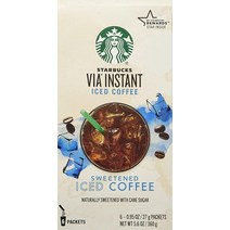 Starbucks 비아 인스턴트 스트 아이스 커피 6개입, Original