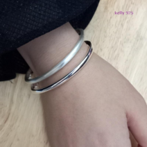 [kelly 925]순은팔찌 925silver 2돈 뱅글 은팔찌 free 두께4미리(한국산)
