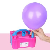 헬륨가스충전 풍선기계 전자동 팽창기 파티용품, 16.클래식+노즐+매듭+리본+포인트+풍선