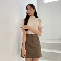 여성용 소프트골지 반팔 티셔츠