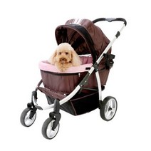 이비야야 엘레겐트 대형 애견유모차 FS1202 (간편접이식 최대35KG), Brwon