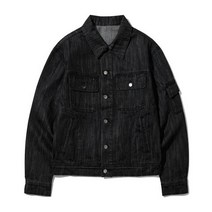 INTEMPOMOOD [무료반품] 문라이즈 데님 트러커 재킷_블랙 Moonrise Denim Trucker Jacket_Black
