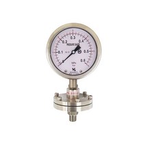 PT1/2 격막식압력계 DIAPHRAGM 게이지 100파이 국산, 1bar