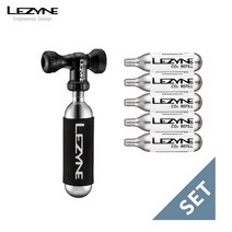 리자인 펌프 컨트롤드라이브CO2 16g CO2 카트리지 5개, 블랙