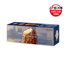 빙그레 끌레도르 카톤 바 아이스크림 10개 20개 / 마다가스카르 바닐라아몬드 / 청정제주녹차 / 끼리크림치즈 / 아메리칸 딥 초콜릿 / 딸기, 카톤 바 바닐라 아몬드 10개