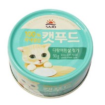 사조 캣푸드 로하이 다랑어흰살 90g ×24개 고양이캔, 단품