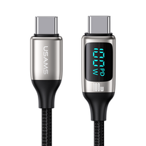 100W C to C 타입 PD 고속충전 케이블, 실버 1.2m