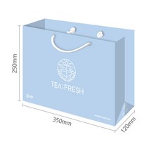 8lab 티프레쉬 청모차 청쑥차 청폐차 청해차 붓티 여자에게 목에 좋은 차, 6.선물용 종이백