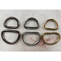 수지네작업실 D링 4개입 디링 가방부자재 연결고리 부속 고리 키링 열쇠 끈 2cm 3cm, D링 실버