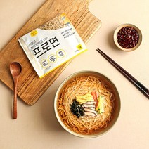 고단백 저탄수 소면 국수 - 멸치국수맛 8개 (스프포함)/프로틴 생면 식단면 [피터그랩 프로면], 110g