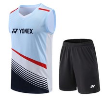 요넥스 배드민턴 복장 반바지 상의 하의 세트 탁구복 민소매 나시