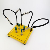 PCB브래킷보드 자기 도움의 손 납땜 도구 세 번째 pana 손 회로 기판 홀더 스탠드 이동식 4 금속, 팔과 기둥 4개 세트