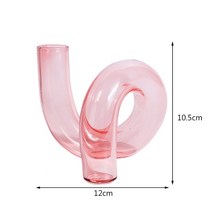 프리츠한센 이케바나 도자기 화병 항아리 유리 꽃병 명확한 캔들 홀더 웨딩 Centerpieces 홈 인테리어 테이블 촛대, [08] style 8