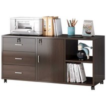 프린트 복사기 프린터기 상품 수납 서랍장 거치대, 샌달우드색상 100x34x59cm