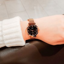 큐앤큐 데일리 패션 선물 여자 여성 메탈 손목시계