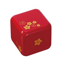 카라 쿠리 박스 옻칠 레드