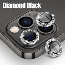 렌즈 금속 링 보호 유리 아이폰 14 프로 맥스 플러스 카메라 13 12 미니 11 필름, Diamond Black_11 Pro Max (3PCS