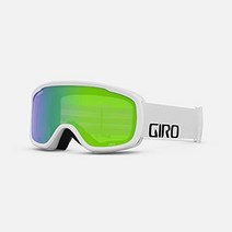 스노보드 스포츠 고글Giro Cruz Asian Fit 성인용 스노우 고글 - Loden 녹색 렌즈가 있는 흰색 워드마크 스, 한개옵션0