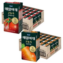 매일야채 고농축토마토의힘 125ml 24개 + 고농축 당근의힘 125ml 24개