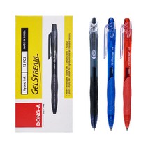 동아 겔스트림 1자루 볼펜 0.5mm 0.7mm 1.0mm, 적색 0.7mm